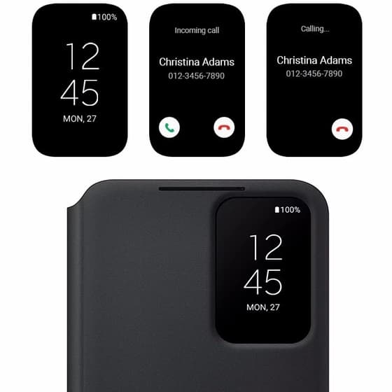 کیف هوشمند S25 FE کلاسوری سنسوردار مدل Smart View Wallet Case — تصویر ۴