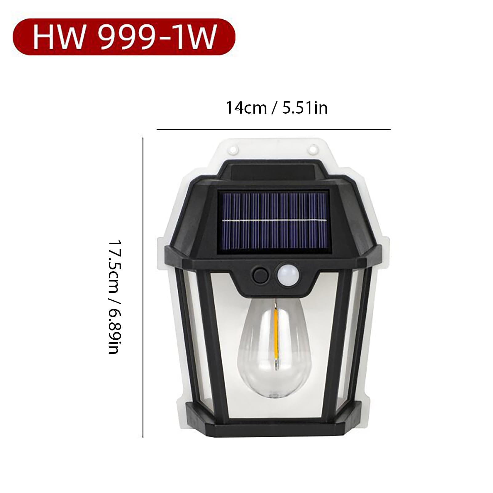 چراغ دیواری خورشیدی مدل HW999-1W — تصویر ۶