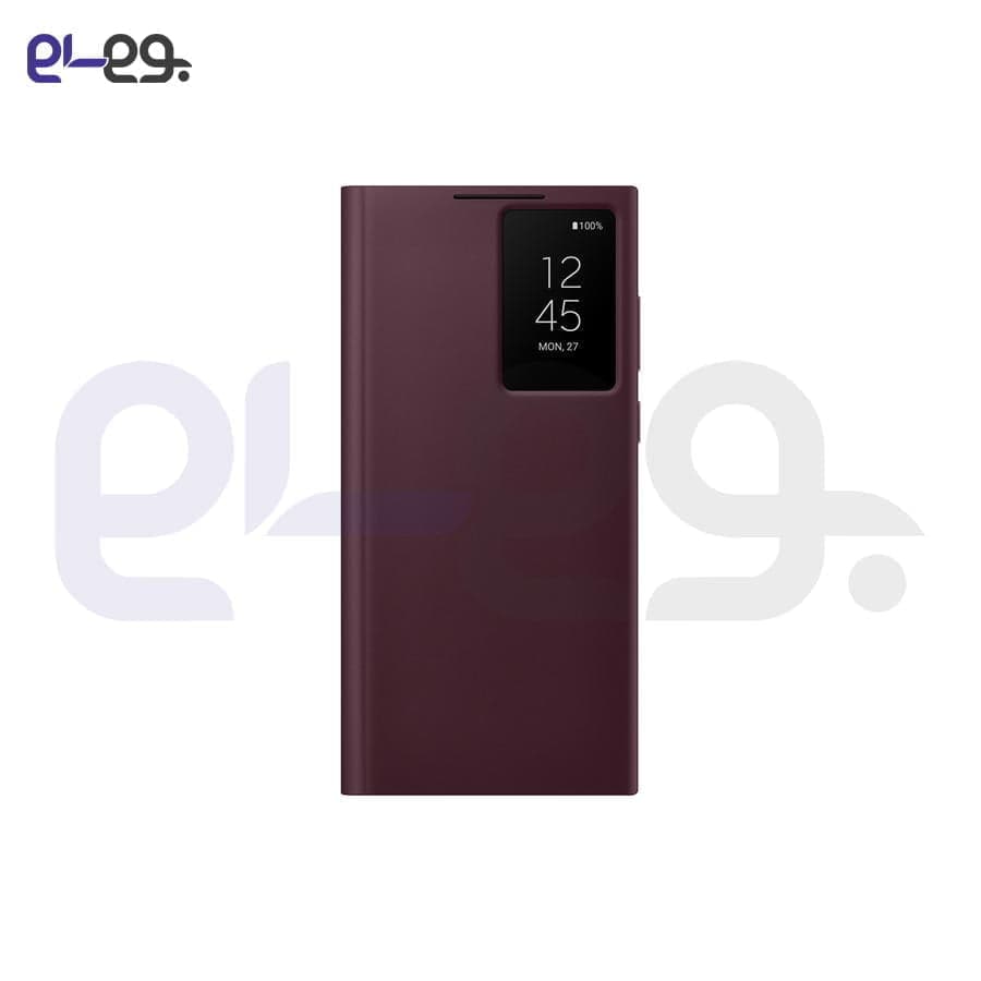 کیف کلاسوری سنسوردار هوشمند اصلی سامسونگ Galaxy S22 Ultra مدل Clear View Cover — تصویر ۲