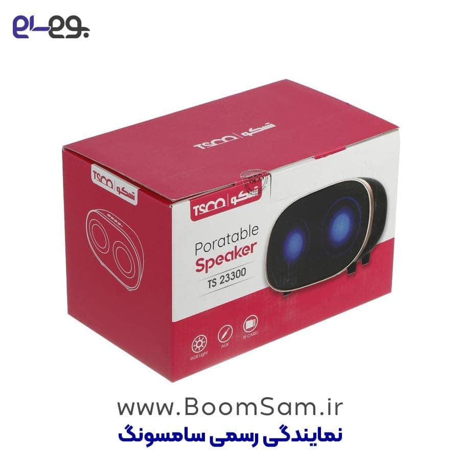 اسپیکر بلوتوثی اورجینال تسکو مدل TS 23300 قابل حمل بلوتوثی با درگاه کارت حافظه و AUX — تصویر ۱۱