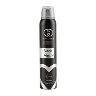 اسپری بدن مردانه دلووان مدل Black Afghan 101 بلک افغان حجم 200 میلی لیتر