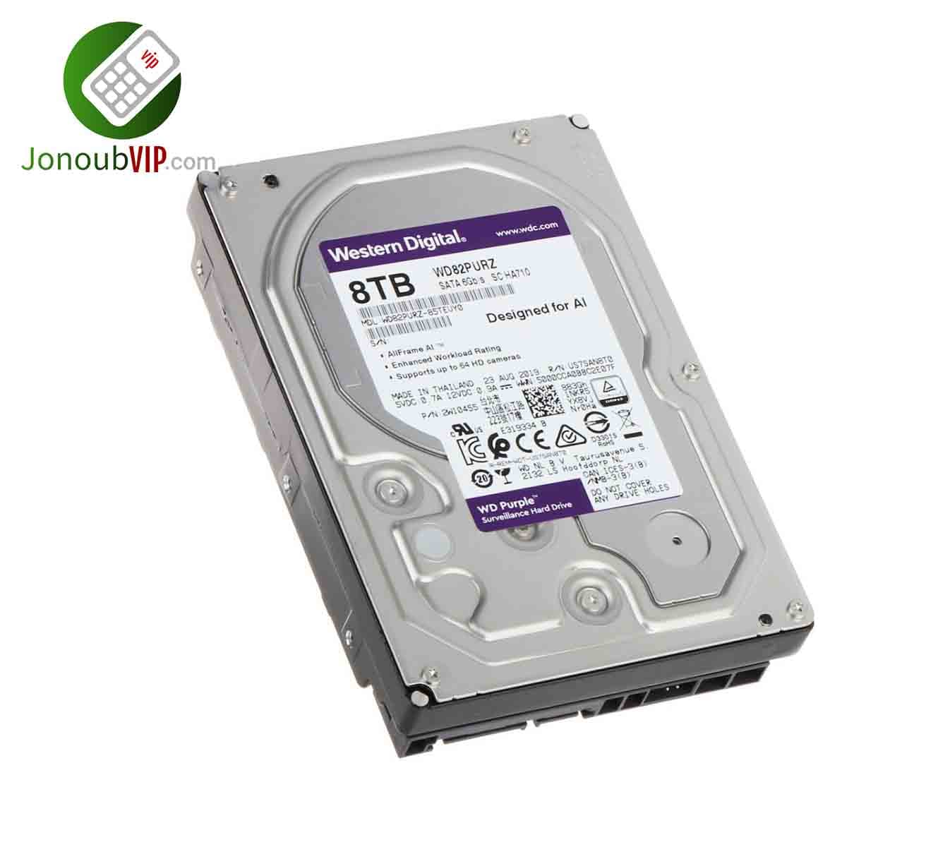 هارد وسترن دیجیتال مدل 8TB Western Digital Purple — تصویر ۶