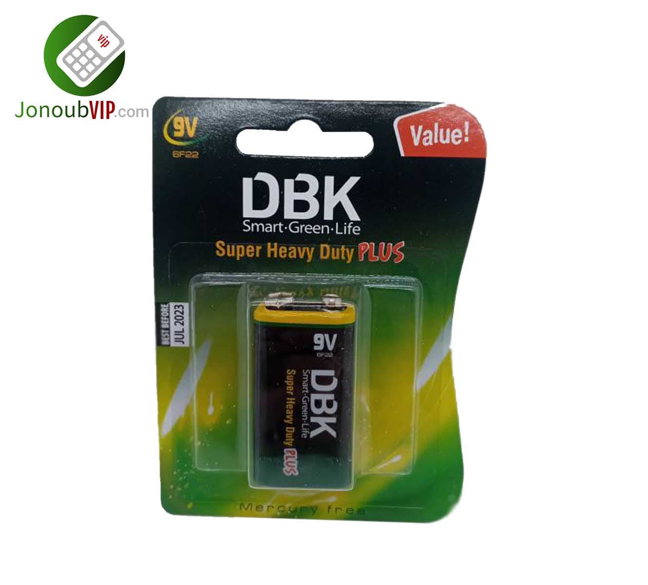 باتری کتابی DBK مدل6F22 تاریخ انقضاء2023