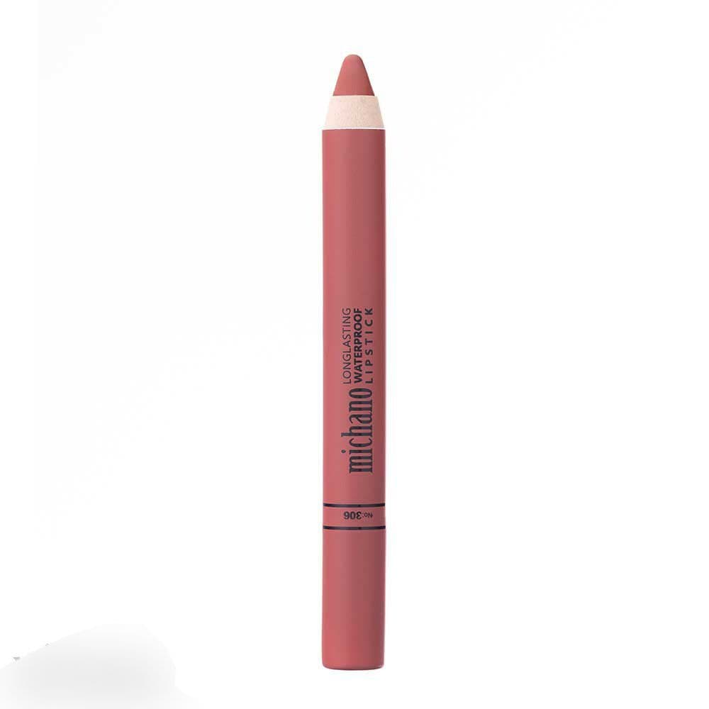 رژلب مدادی میچانو MICHANO Long Lasting Waterproof Lipstick شماره 306 — تصویر ۲
