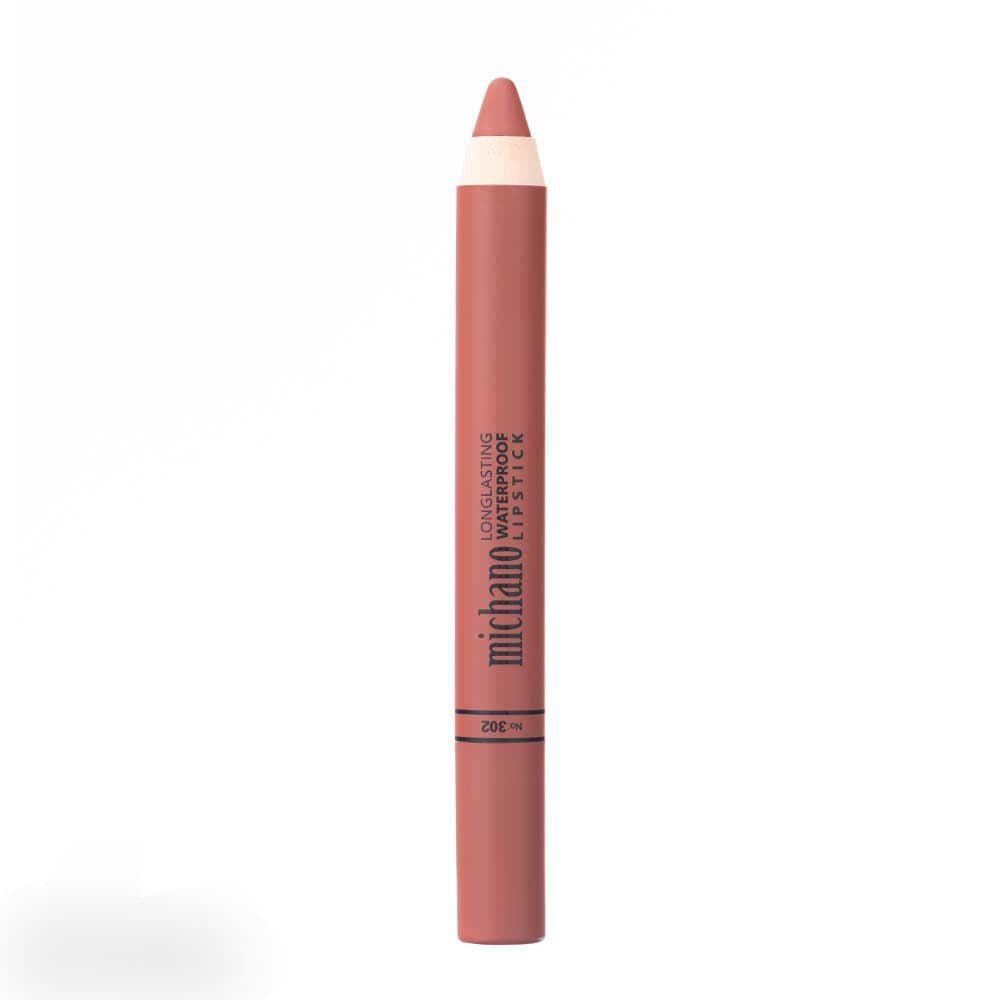 رژلب مدادی میچانو MICHANO Long Lasting Waterproof Lipstick شماره 302 — تصویر ۲