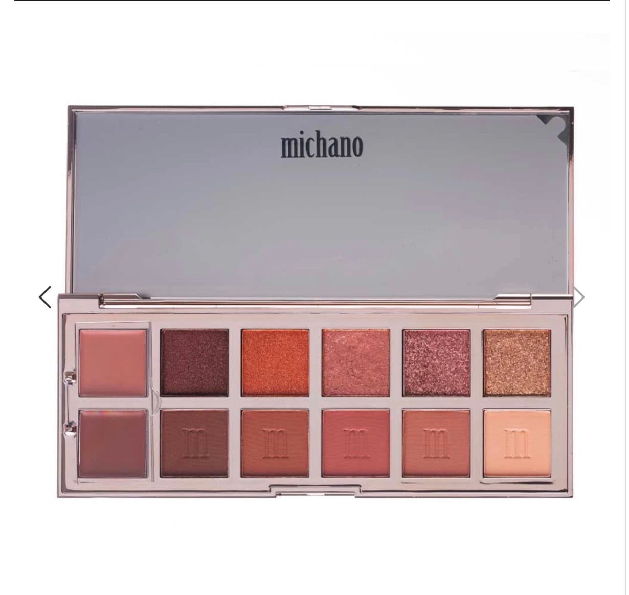 پالت سایه 12 رنگ DUSTY ROSE میچانو MICHANO Eyeshadow Palette — تصویر ۴