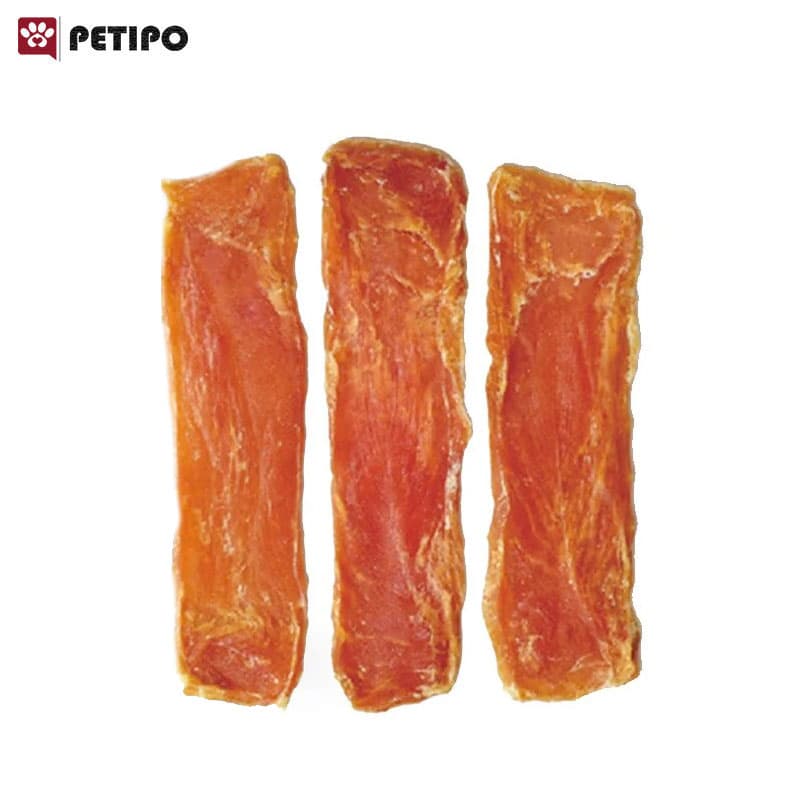 تشویقی استیکی سگ طعم مرغ ونپی (Wanpy Chicken Jerky Steaks Dog Treats) وزن ۱۰۰ گرم — تصویر ۴