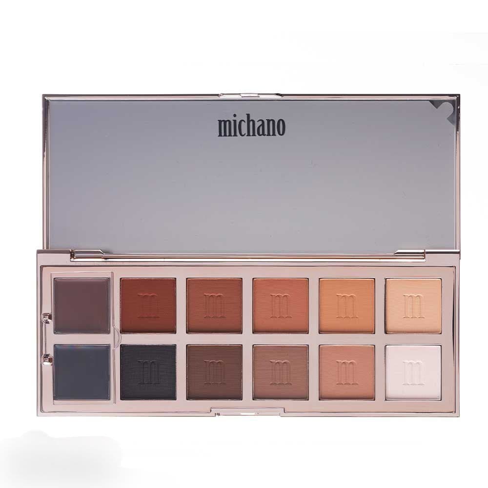 پالت سایه 12 رنگ NUDE WHISPER میچانو MICHANO Eyeshadow Palette — تصویر ۷