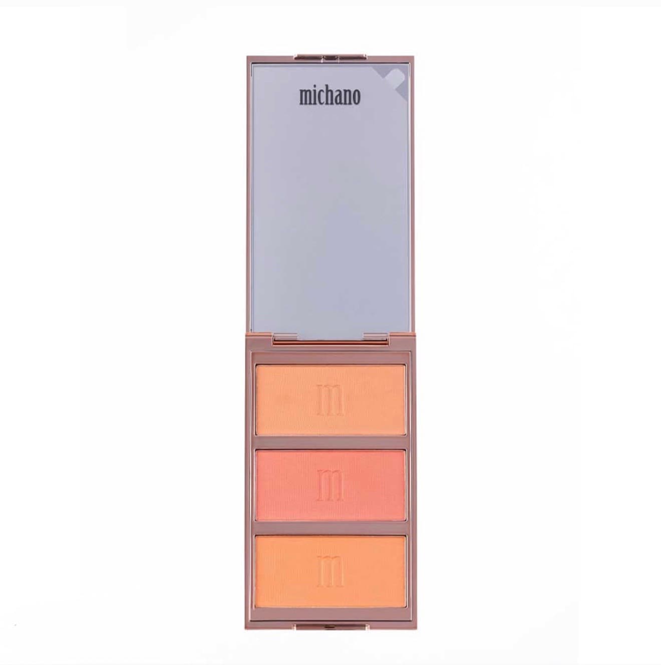 پالت رژگونه 3 رنگ شماره 410 میچانو MICHANO Blush Palette — تصویر ۵