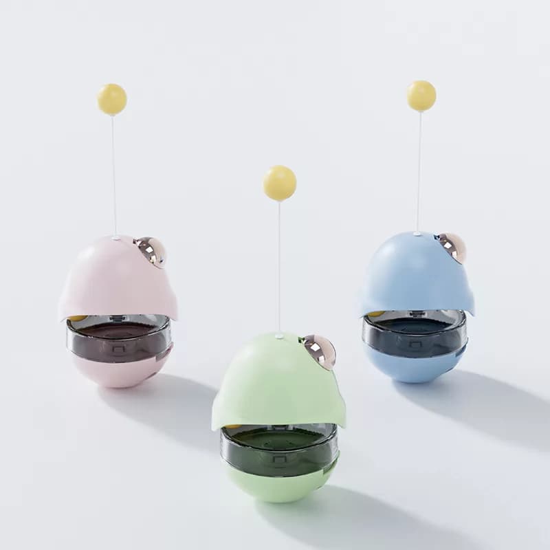 اسباب‌بازی تعادلی گربه با کت‌نیپ مدل Mint Ball Tumbler | سرگرمی و تحرک روزانه — تصویر ۶