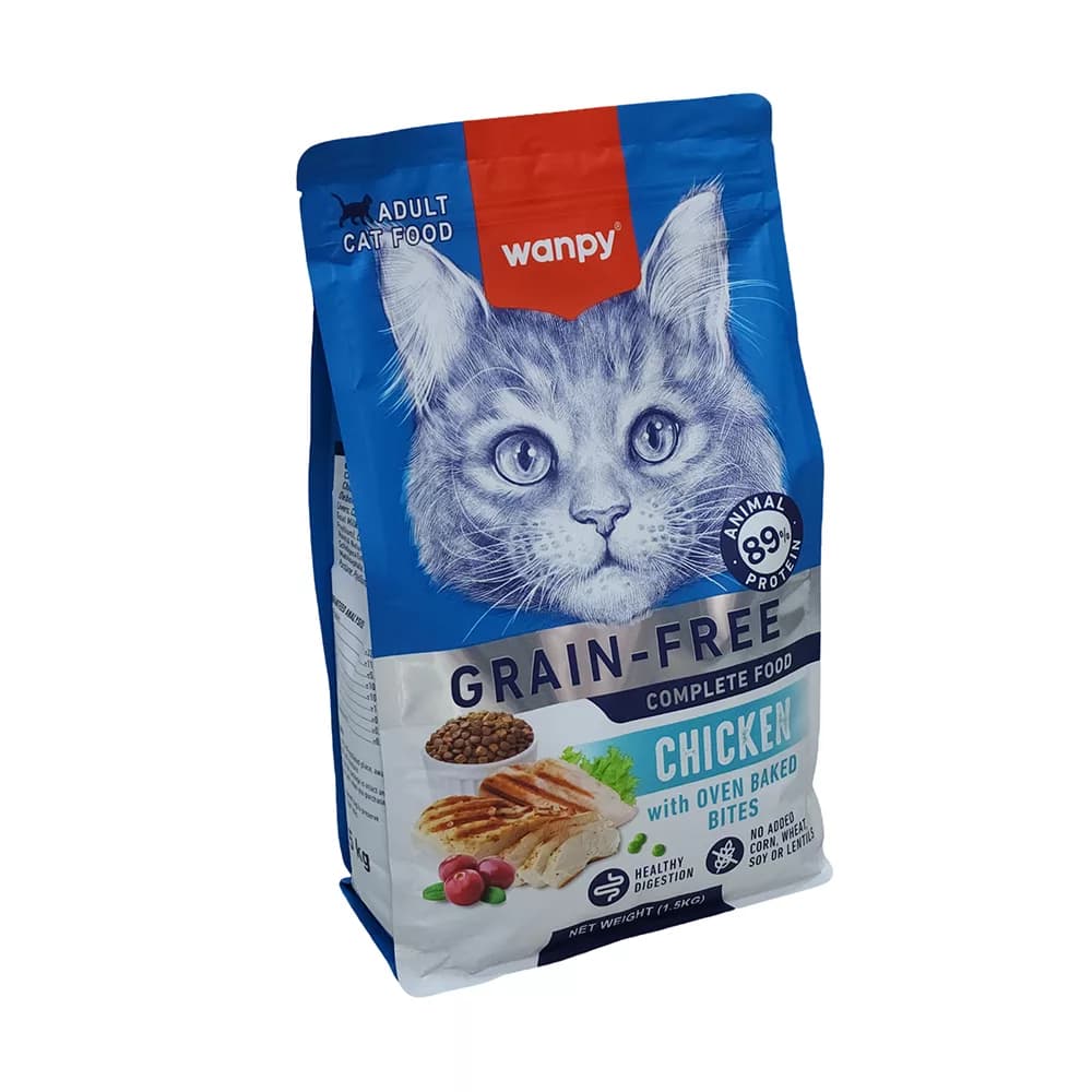 غذای خشک گربه بالغ بدون غلات ۱.۵ کیلویی ونپی | Wanpy Grain-Free — تصویر ۲