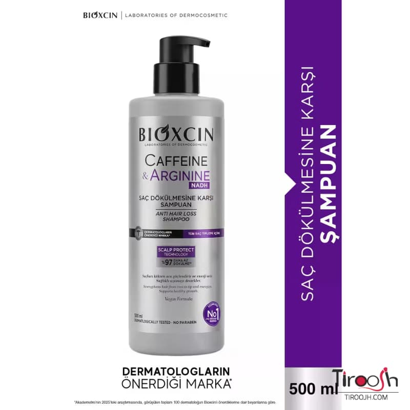 شامپو کافئین بیوکسین Bioxsine Caffeine Shampoo — تصویر ۴