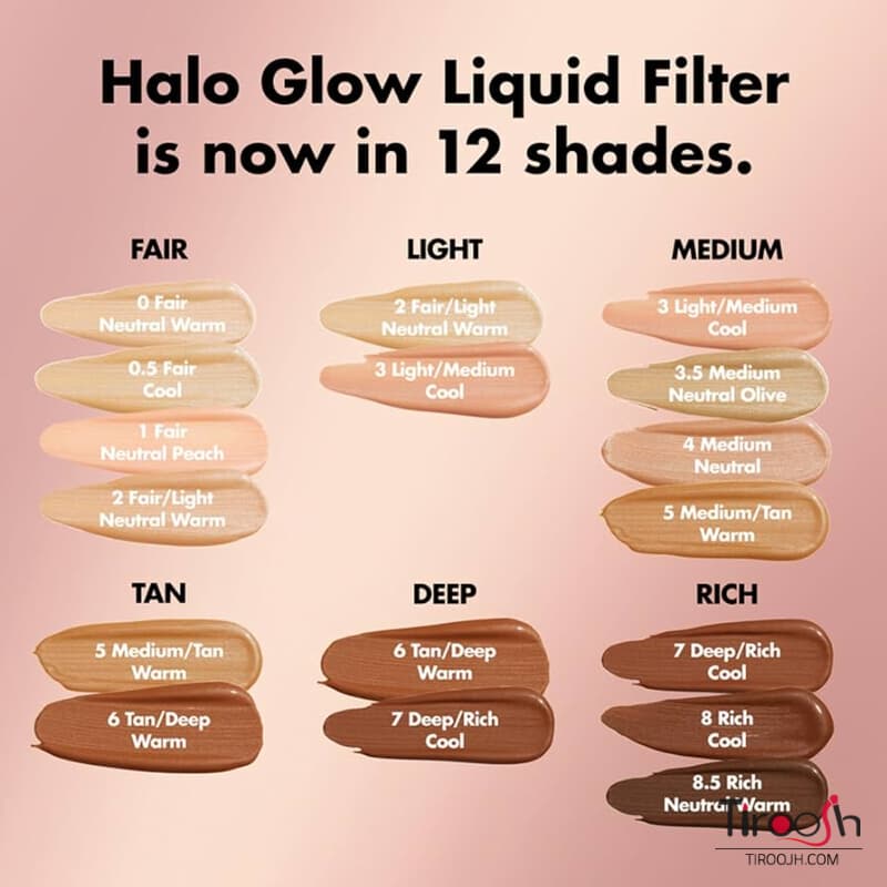 کرم پودر الف e.l.f. Halo Glow Liquid Filter — تصویر ۳