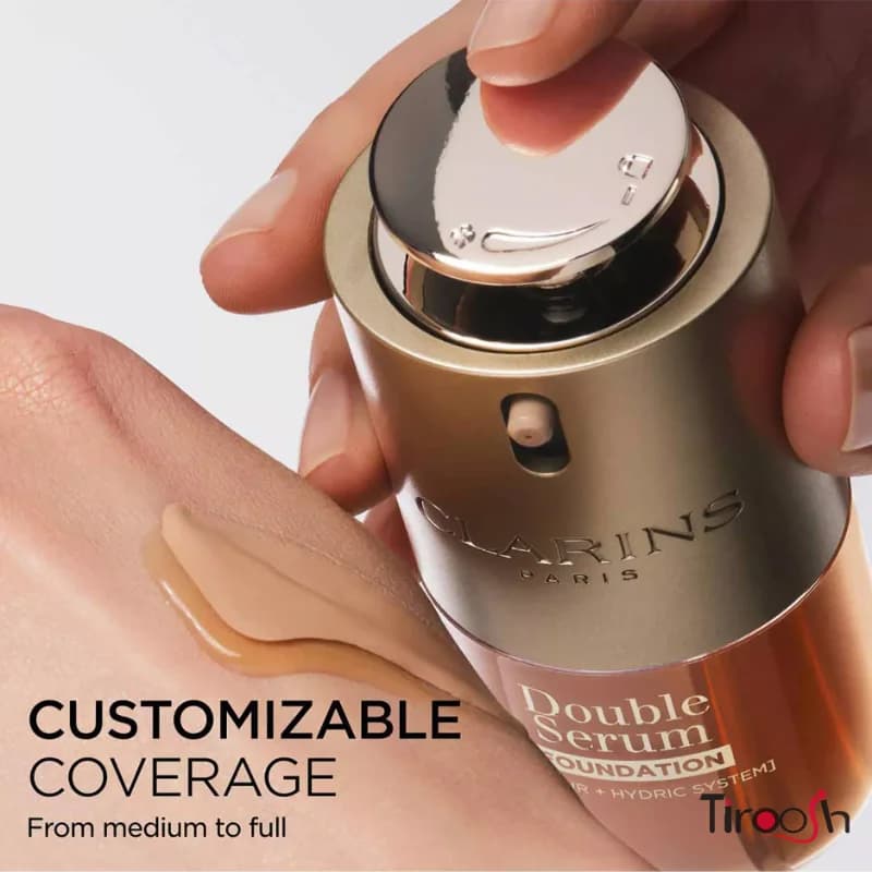 کرم پودر دبل سرم کلارنس clarins double serum foundation — تصویر ۱۱