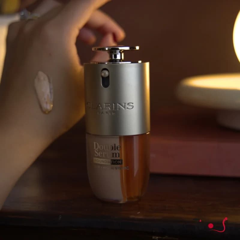 کرم پودر دبل سرم کلارنس clarins double serum foundation — تصویر ۸