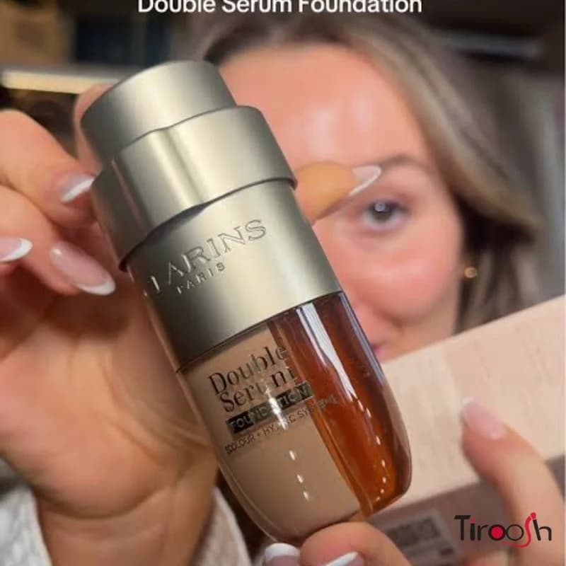 کرم پودر دبل سرم کلارنس clarins double serum foundation — تصویر ۶