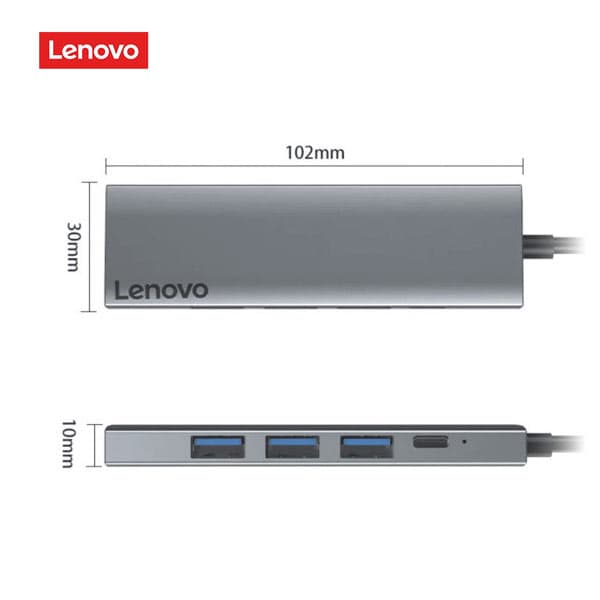 هاب 5 پورت تایپ سی Lenovo لنوو S705 اورجینال — تصویر ۲