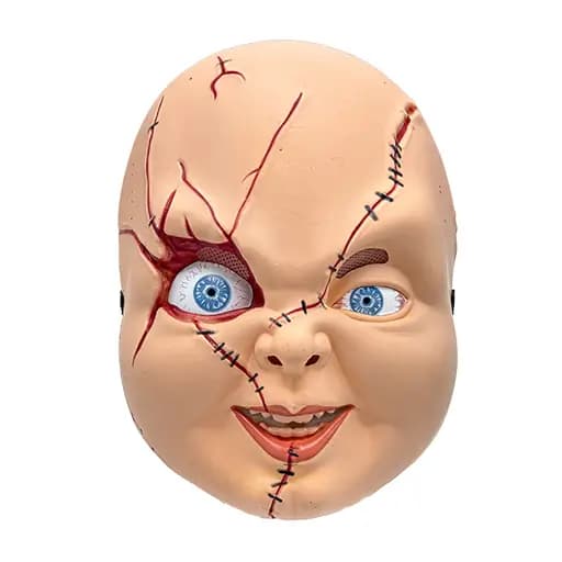 ماسک درجه یک ترسناک چاکی( پلاستیک فشرده،سبک و ضدحساسیت)