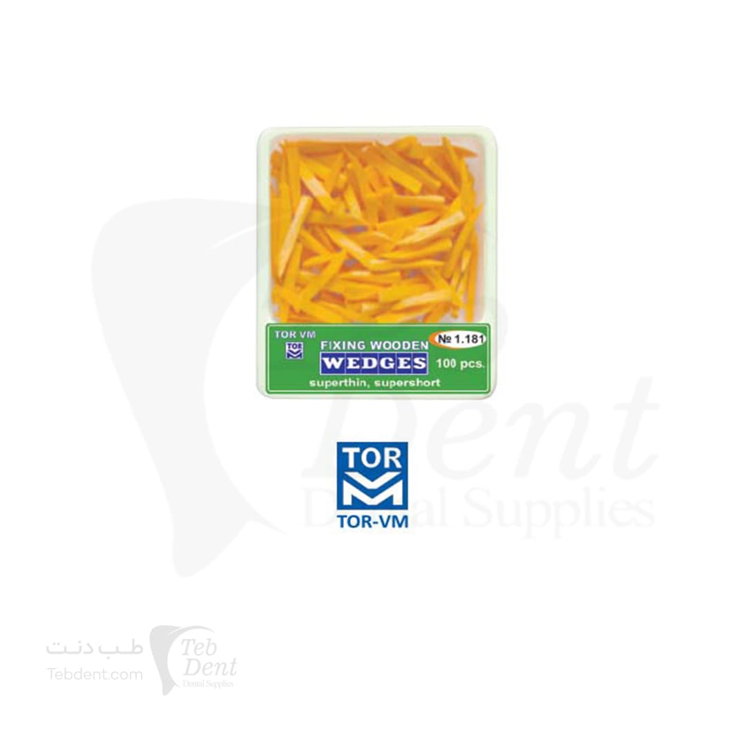 وج چوبی آناتومیک 100 عددی- نارنجی-سايز 1