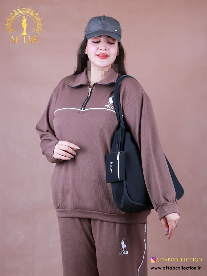 ست پولوشرت نیم زیپ سایزبزرگ 7252 — تصویر ۱۲