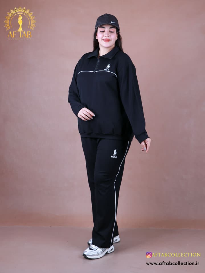 ست پولوشرت نیم زیپ سایزبزرگ 7252 — تصویر ۸