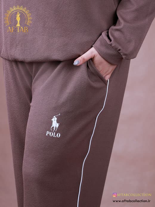 ست پولوشرت نیم زیپ سایزبزرگ 7252 — تصویر ۶