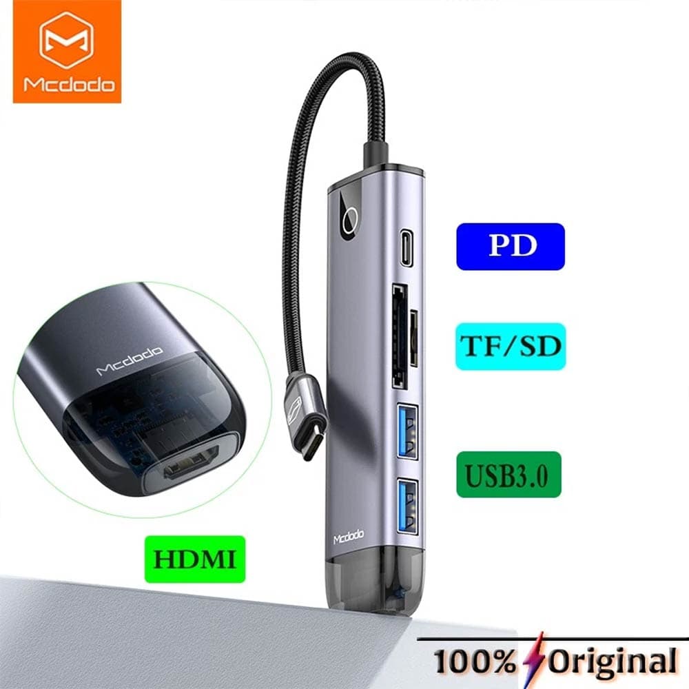 هاب ۶ پورت USB-C مک دودو مدل HU_774 — تصویر ۴