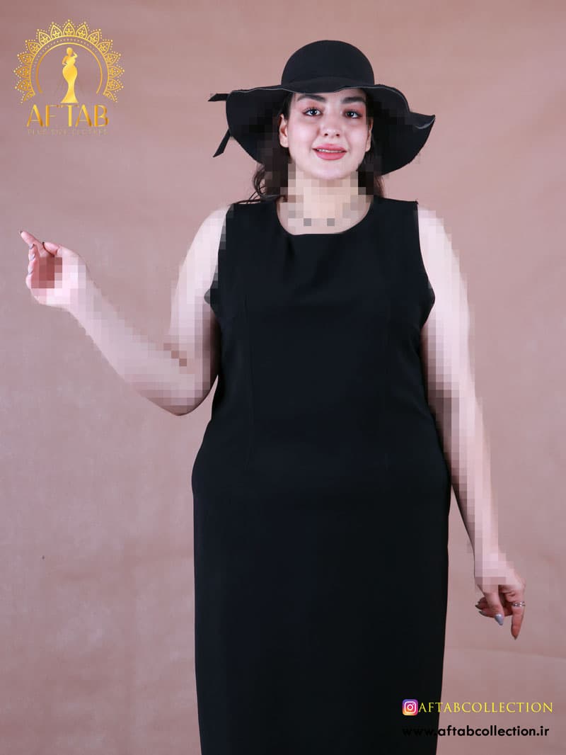 سارافون مجلسی کرپ مرویجت سایزبزرگ 7162 — تصویر ۸