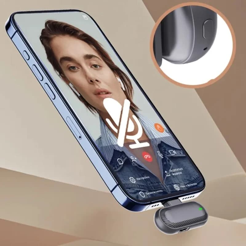 میکروفون یقه ای مدل SX19 dual Lightning — تصویر ۷