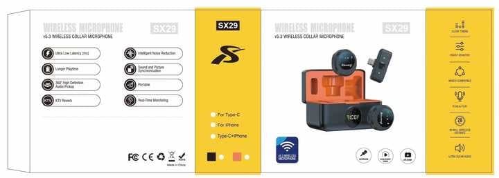 میکروفون یقه ای مدل SX29 Lightening — تصویر ۵