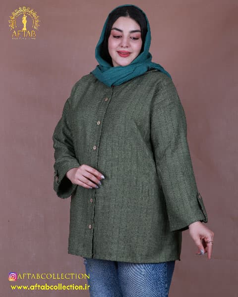 مانتو لوئیز پاگون دار سایزبزرگ 7150 — تصویر ۱۰
