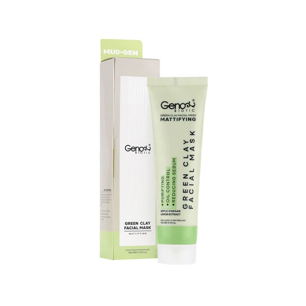 ماسک صورت خاک رس سبز ژنوبایوتیک مدل Green Clay — تصویر ۴