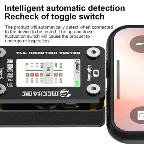 تستر USB مدار شارژ اندروید و ایفون MECHANIC T824 SE — تصویر ۳