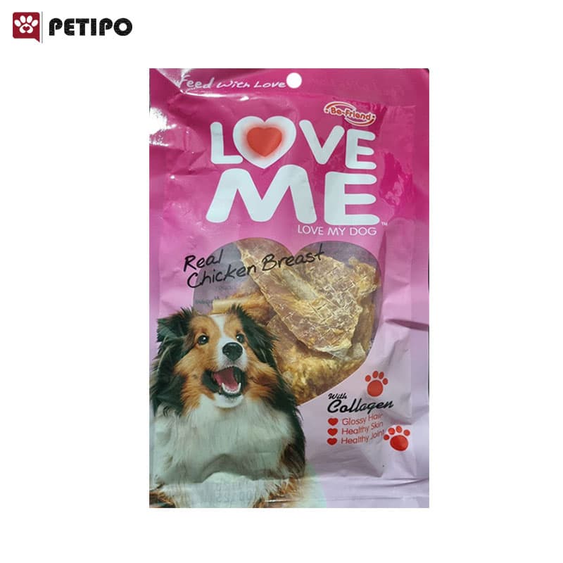 تشویقی جویدنی سگ پوست و دور پیچ مرغ لاومی (Love Me Rawhide Twist Stick Treats For Dogs) وزن 60 گرم — تصویر ۲