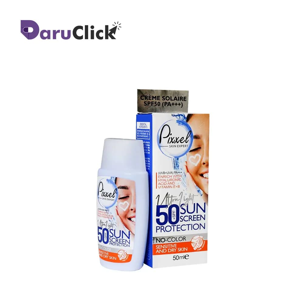 پیکسل کرم ضد آفتاب اس پی اف 50 بدون رنگ