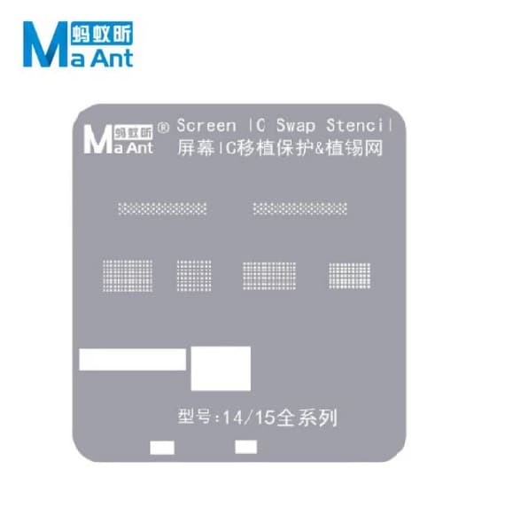 شابلون سری کامل ایسی LCD آیفون MAANT 14/15 — تصویر ۲