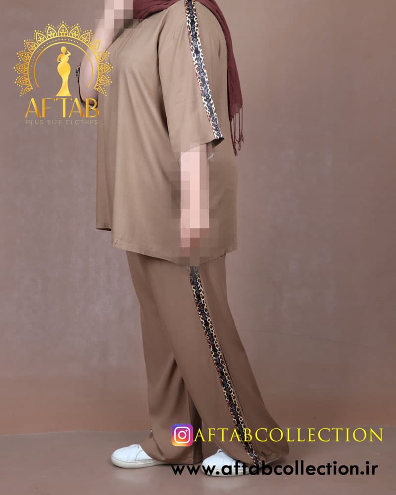 ست اسپرت پلنگی برموندا سایزبزرگ 7026 — تصویر ۶