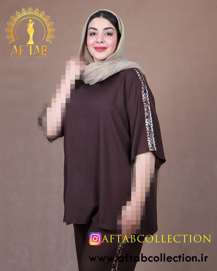 ست اسپرت پلنگی برموندا سایزبزرگ 7026 — تصویر ۴