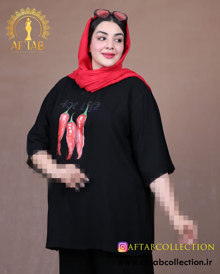 ست اسپرت فلفلی سایزبزرگ 7025 — تصویر ۲