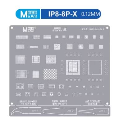 شابلون همراه با سه عدد تیغ ایسی MAANT 8/PLUS/X — تصویر ۲