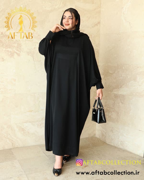 عبا حریر سیلک سایزبزرگ 6995 — تصویر ۲