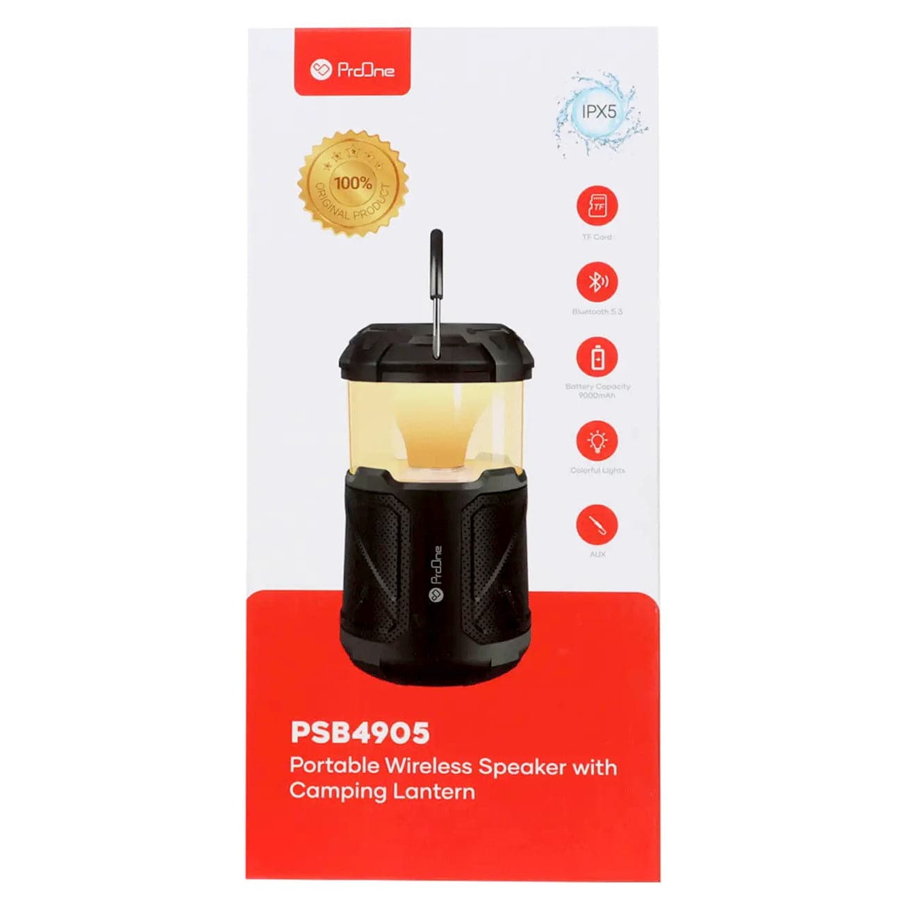 اسپیکر بلوتوثی و لامپ کمپینگ شارژی پرووان ProOne PSB 4905 — تصویر ۱۲