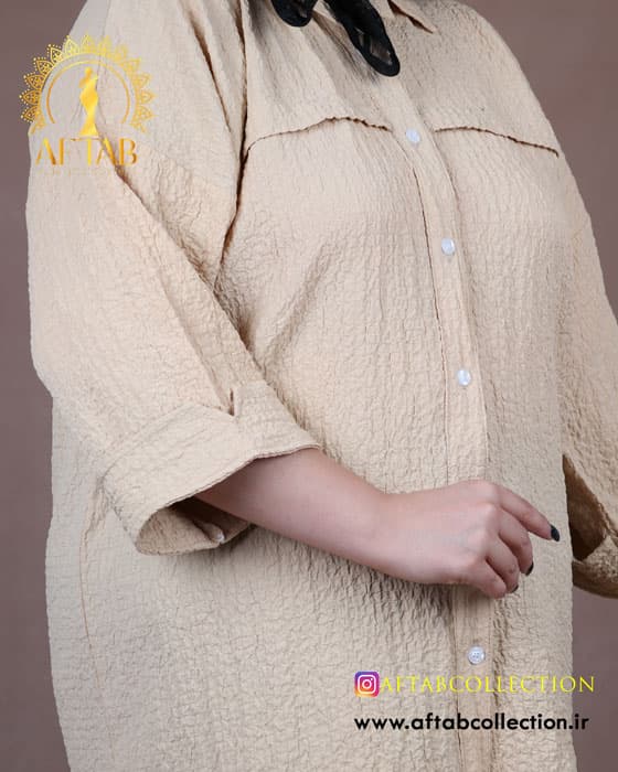 مانتو باکسی سایزبزرگ 6981 — تصویر ۷