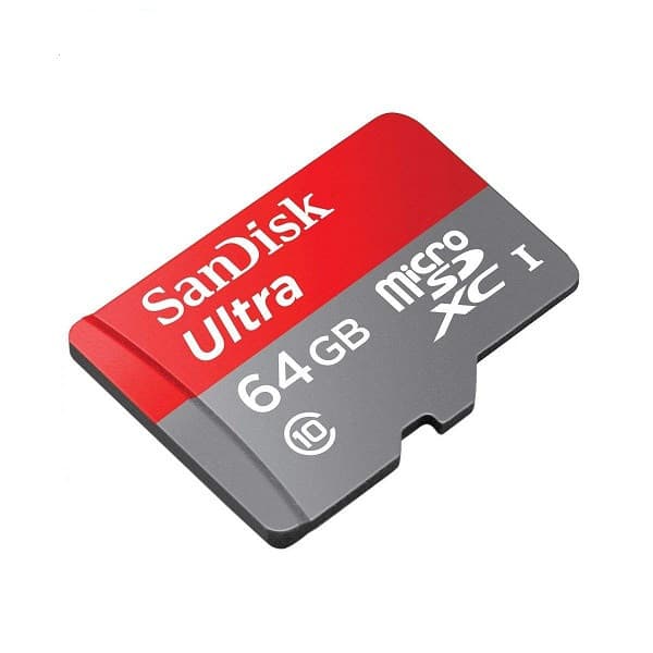 کارت حافظه microSDXC سن دیسک مدل Ultra A1 کلاس 10 استاندارد UHS-I سرعت 140MBps ظرفیت 64 گیگابایت به همراه آداپتور SD
