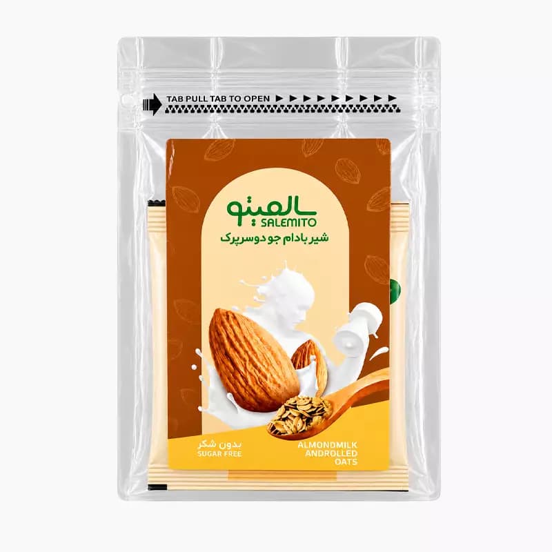 پودر شیر بادام و جودوسرپرک سالمیتو 7 ساشه ای — تصویر ۲