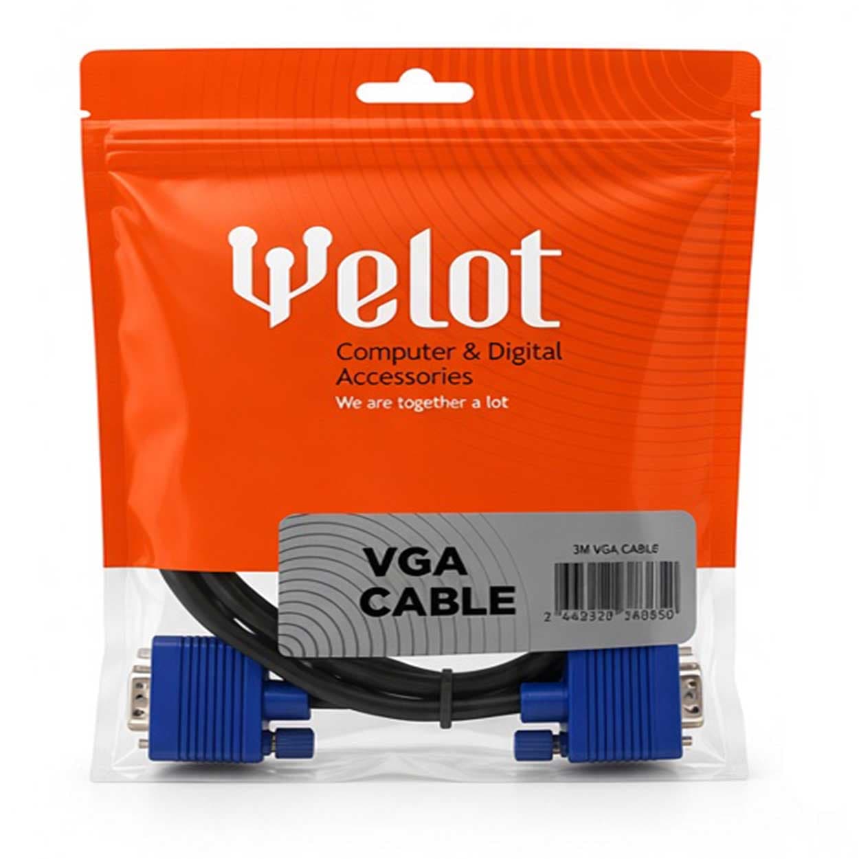 کابل VGA 3+4 طول 1.5 متر WELOT