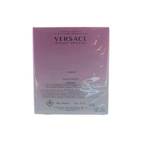 عطر ادکلن ورساچه صورتی برایت کریستال اصل — تصویر ۵