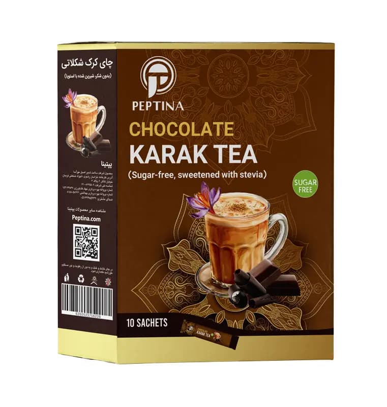 چای کرک شکلاتی پپتینا 10 ساشه ای