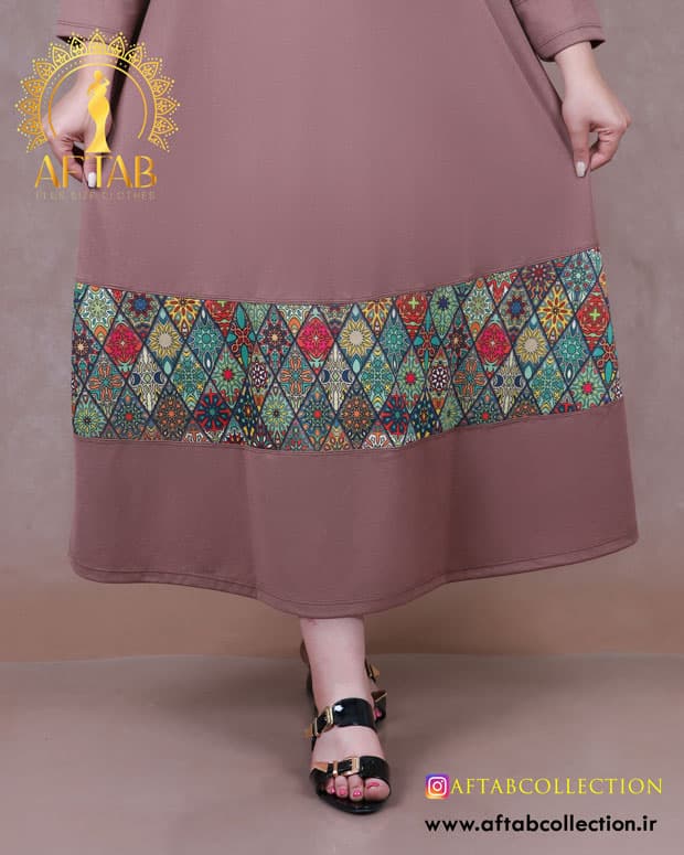 کفتان ماکسی سنتی سایزبزرگ 6907 — تصویر ۵