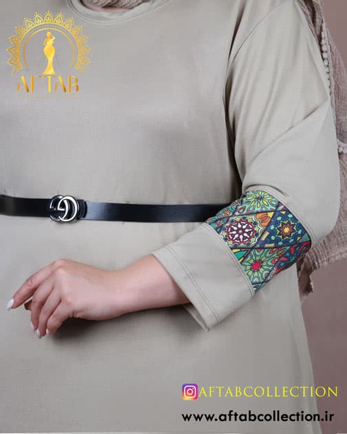کفتان ماکسی سنتی سایزبزرگ 6907 — تصویر ۶